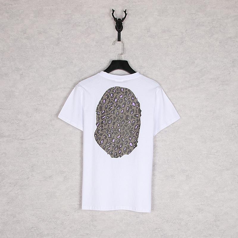 Bathing Ape T-Shirt Summer Camouflage Leopard Print Casual Plus Size Short Sleeve T-shirt